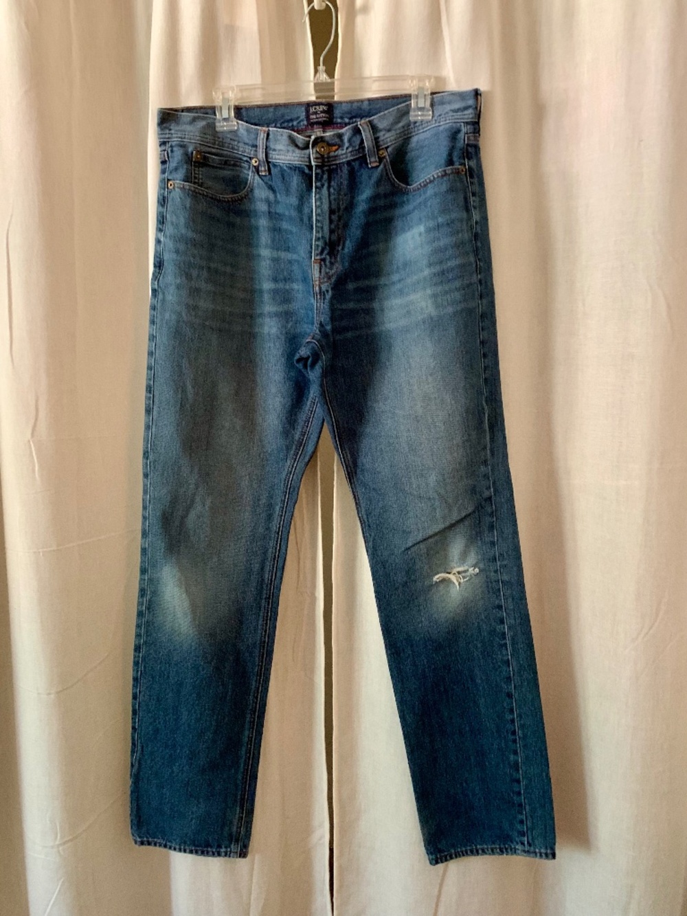 J.Crew The Sutton Men’s Straight Jeans 34x34 Distressed